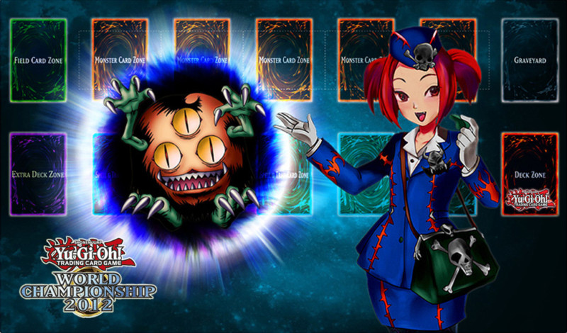 Playmat: WC 2012 - Tour Guide of the Underworld & Kuriboh - {Custom}